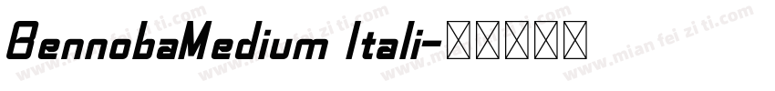 BennobaMedium Itali字体转换